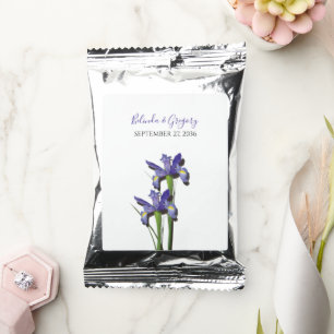 Elegant Purple Iris Wedding Coffee Drink Mix