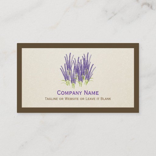 Customizable Elegant Purple Lavender - Modern Stylish Business Cards