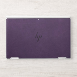 Elegant Purple leather HP Laptop Skin