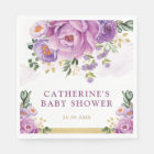 Elegant Purple Lilac Flowers Greenery Baby Shower
