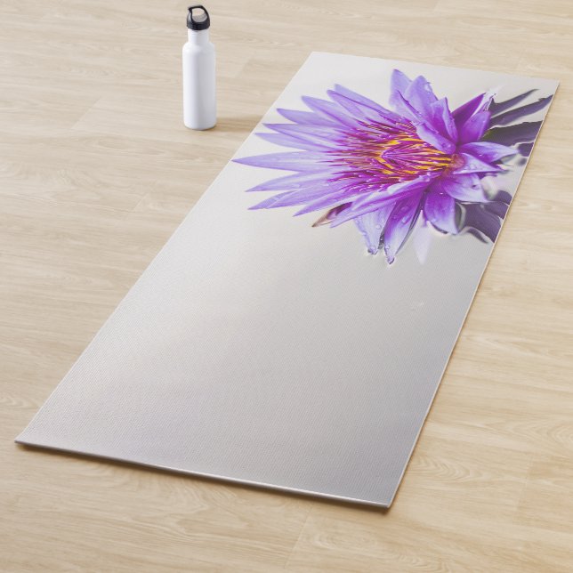 Elegant Purple Lotus Yoga Mat (In Situ)