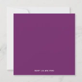 Elegant Purple Mandala Indian Bridal Shower Invitation (Back)