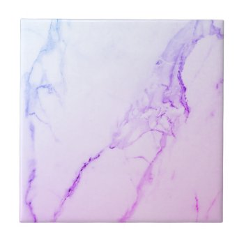 Elegant Purple Marble Ceramic Tile by TheSillyHippy at Zazzle