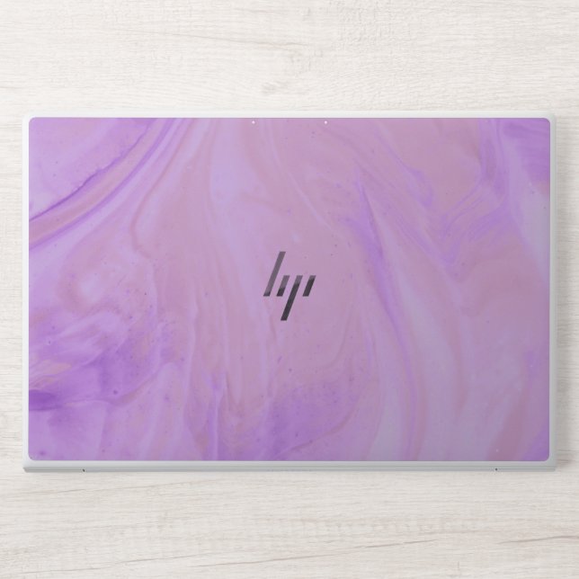 Elegant Purple Marble  HP Laptop Skin (Front)