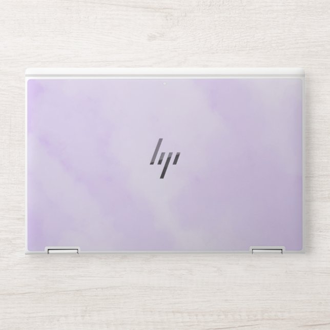 Elegant purple marble HP laptop skin (Front)