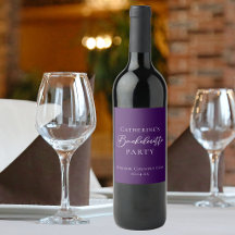 Elegant Purple Minimalist Bachelorette Party
