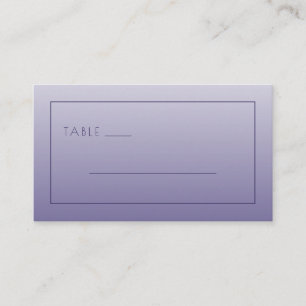 Elegant Purple Minimalist Lines Place Card