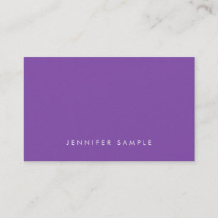 Elegant Purple Modern Design Pearl Finish Luxury Business Card