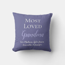 Elegant Purple Most Loved Grandma Personalized