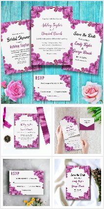 Elegant Purple Orchid Flower Summer Collection