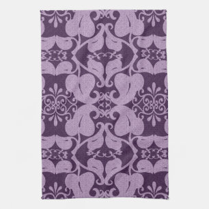 Elegant Purple Patter Kitchen Towel