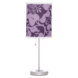Elegant Purple Pattern Table Lamp