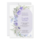 Elegant Purple Peri Floral Quinceanera