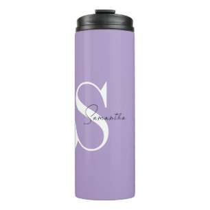 Elegant Purple Personalized Thermal Tumbler