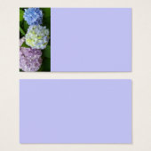 Elegant purple pink blue floral Hydrangeas (Front & Back)