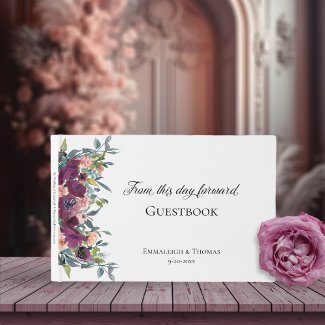 Elegant Purple Pink Floral Wedding