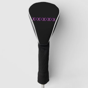 Elegant Purple Pink Scissors Golf Head Cover