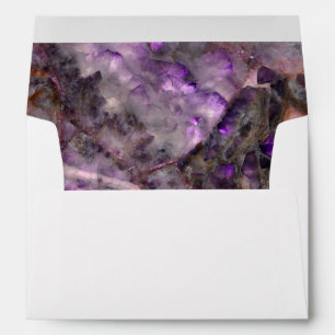 Elegant purple quartz granite stone marble pattern envelope