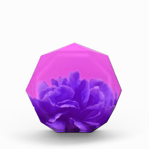 Elegant Purple Raspberry Floral Acrylic Award