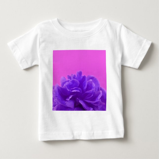 Elegant Purple Raspberry Floral Baby T-Shirt (Front)