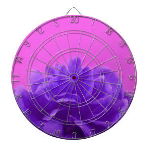 Elegant Purple Raspberry Floral Dart Board