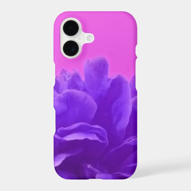 Elegant Purple Raspberry Floral iPhone Case (Back)