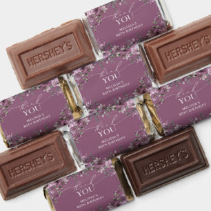 Elegant Purple Roses Any Age Birthday  Hershey's M Miniatures