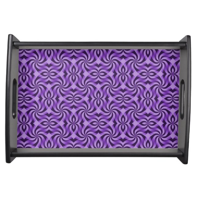 Elegant Purple Serving Tray (Front)