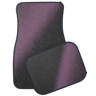 Elegant Purple Silver Car Floor Mat