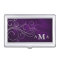 Elegant Purple Silver Swirl Monogram