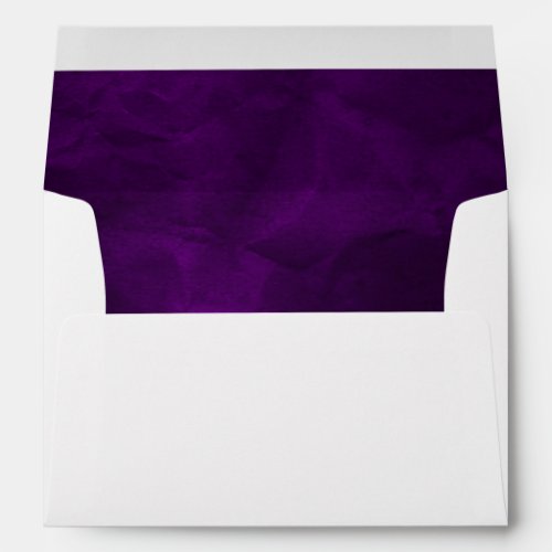 Elegant Purple Silver Wedding Envelope