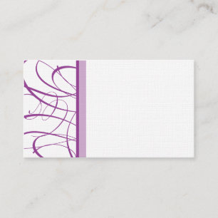 Elegant Purple Table Seating/Place Card