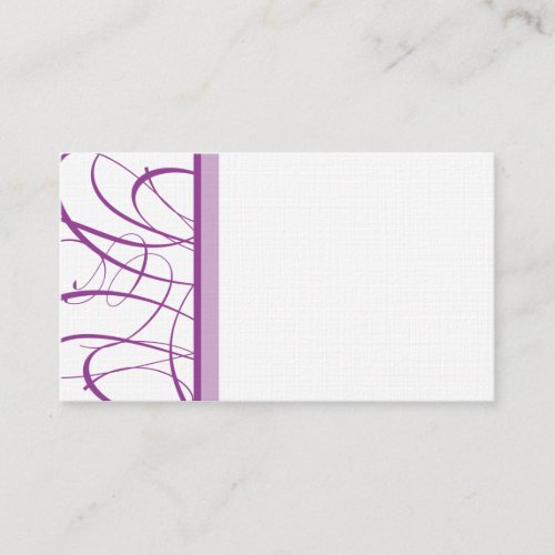 Elegant Purple Table SeatingPlace Card