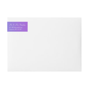 Elegant Purple Teal Bat Mitzvah Wrap Around Label