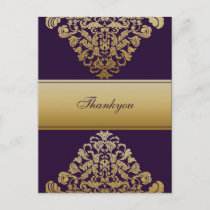 Elegant purple Thank You Cards