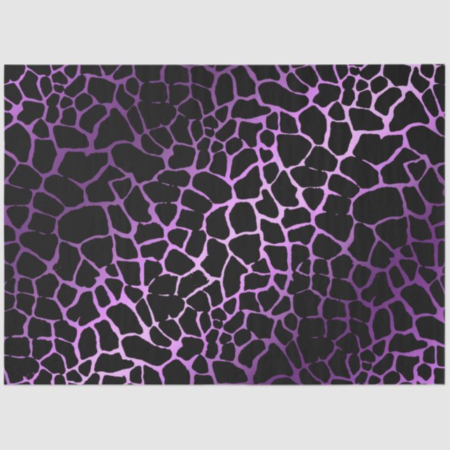 Elegant Purple Tiger Tissue Paper (Front)