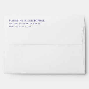 Elegant Purple Typographic Envelope