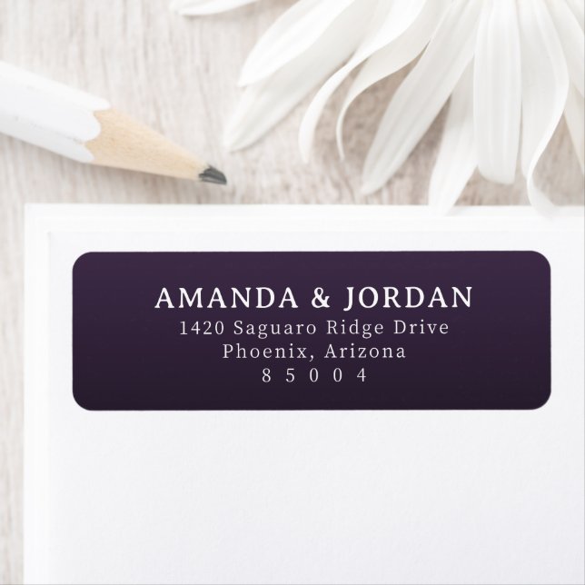 Elegant Purple Typographic Label (Insitu)