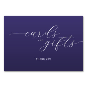 Elegant Purple Typographic Thank You Card