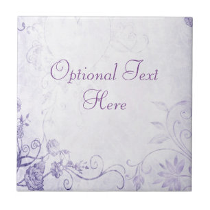 Elegant Purple Vintage Tile