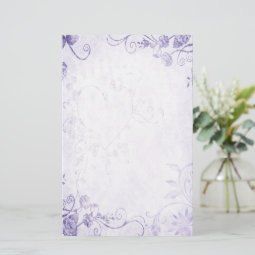 Elegant Purple Vintage Wedding Stationery | Zazzle