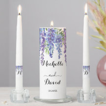 Elegant Purple Violet Florals Wedding