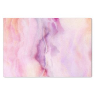 Elegant Purple Watercolor Agate Pattern Tissue Paper