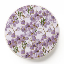 Elegant Purple Watercolor Floral Pop Socket