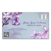 Elegant Purple Watercolor Wedding Planner Logo