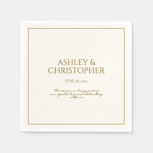 Elegant Purple Watercolor Wildflower Wedding Napkins