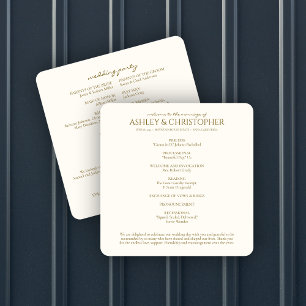 Elegant Purple Watercolor Wildflower Wedding Program