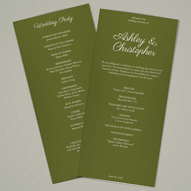 Elegant Purple Watercolor Wildflower Wedding Program (Creator Uploaded)