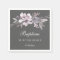 Elegant Purple Winter Gray Floral Baptism