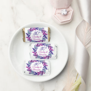 Elegant Purple Wreath 30th Anniversary Hershey's Miniatures